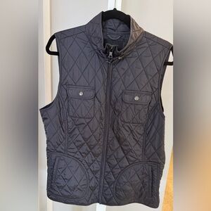 Banana Republic - XL - Quilted Graphite Black Vest - excellent condition